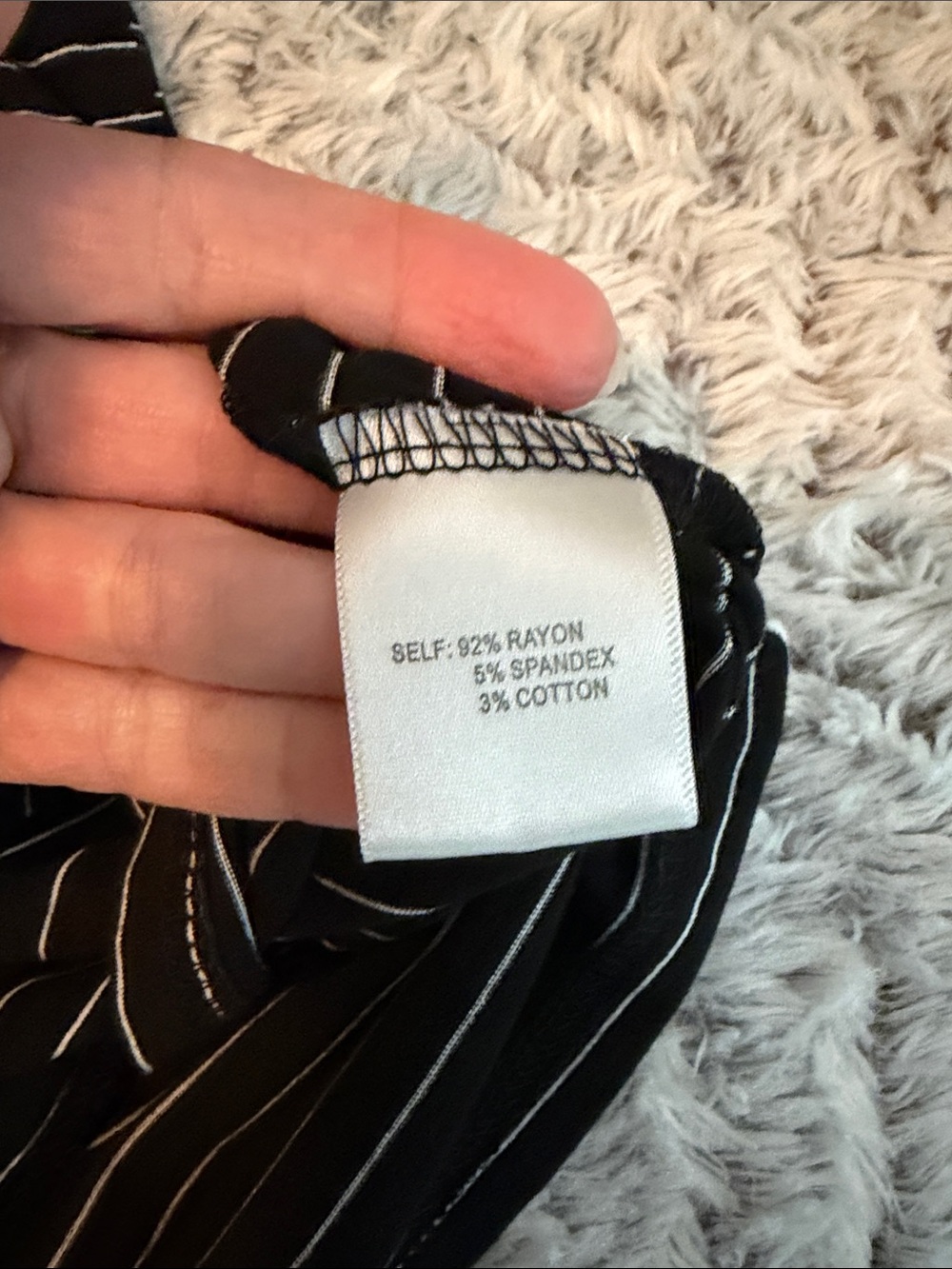 Modern Works Black Short Sleeve Tee with White Stripes smocked sleeve L - Picture 8 of 11